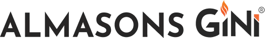 Almasons GiNi logo in black.